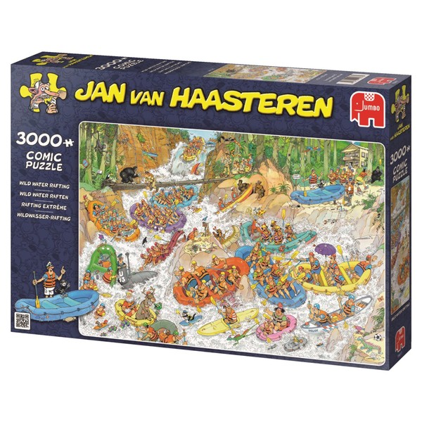 3000 Piece Jumbo Jan Van Haasteren Wild Water Rafting Jigsaw Puzzle
