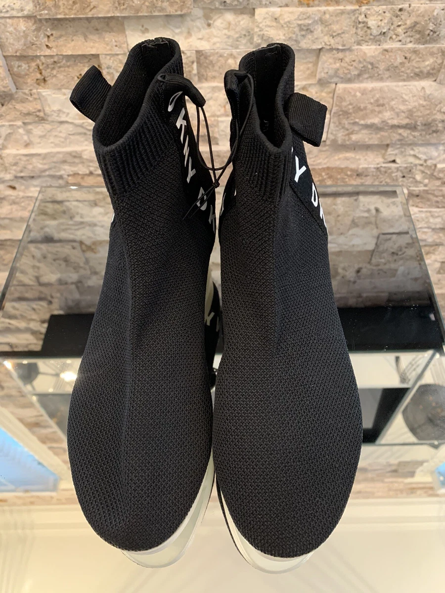 Dkny slip on wedge sneaker sale