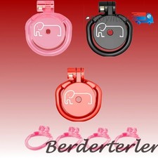 Flat Chastity Cage for Men - Abstinence Restraint Sissy CB Lock Chastity Device
