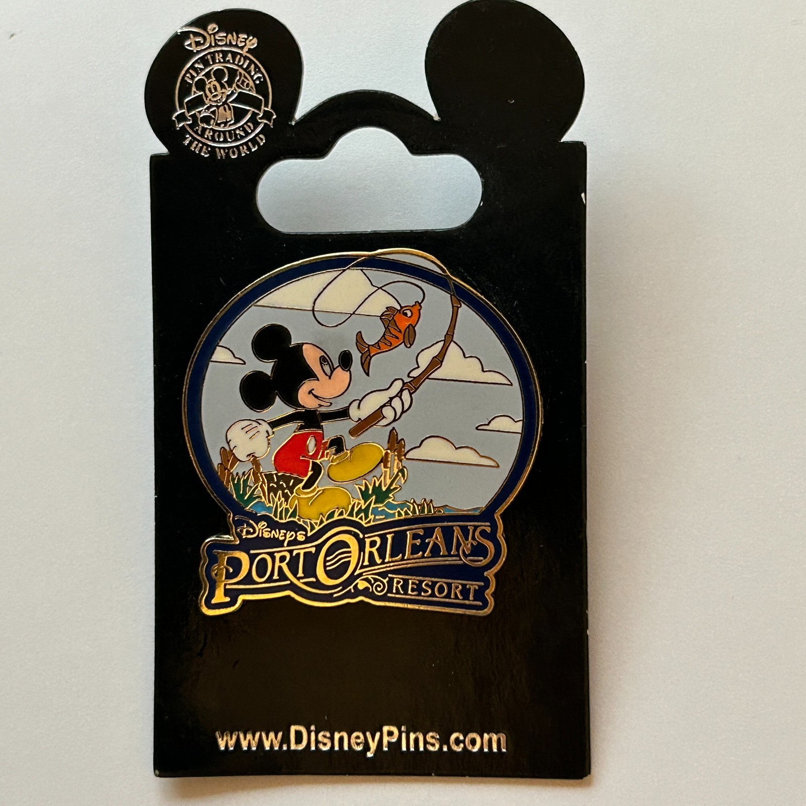 WDW - Disney's Port Orleans Resort - Mickey Mouse Fishing Disney Pin 64353