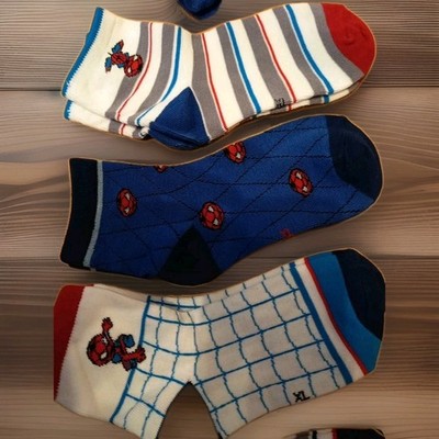 Marvel Spiderman Jungen Socken 5 Pack GrößeXL 36-41 Kinder Strümpfe Kindersocken