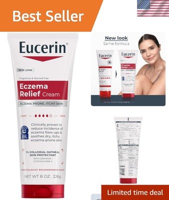 Fragrance Free Eczema Relief Lotion, 8 Oz Tube - 24 Hour Moisturizing Formula