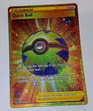 Quick Ball - Sword And Shield  Gold Secret Rare  216/202 - Mint Condition on eBay