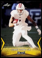 2018 Leaf Draft Simmie Cobbs Jr. 56 Gold Indiana Hoosiers