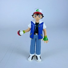 Vintage Ash Ketchum Pokemon Trainer Figure 4.75" TOMY 1998 Pokemon Game Freak
