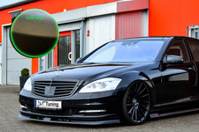 Frontspoiler Cuplippe Splitter aus ABS für Mercedes S-Klasse W221 V221 OEM Optik
