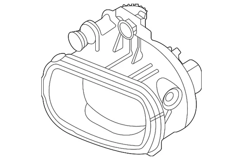 Genuine OEM Nissan Fog Lamp Assembly 26155-8990D New Factory Part - product listing photo