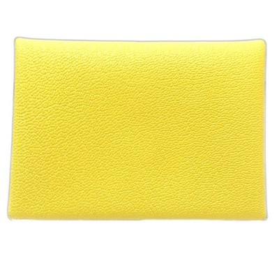 NEUWERTIG! HERMES Münzetui Calvi Duo Coin Purse Epsom Jeanne Amble Blue Tie...