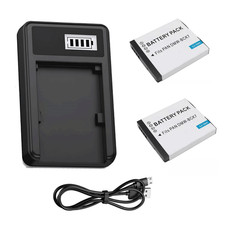 Charger 2PC Battery Panasonic DMC FS14 FS16 FS18 FS22 FS28 FS35 FS37 FS40 FS41
