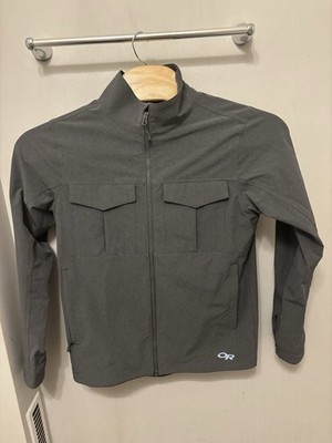 Outdoor Research Prologue Field Jacket Men's Med Hiking Lightweight Gray
