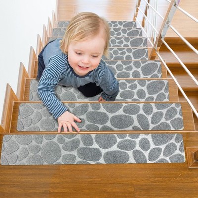 Self Adhesive Residue Free Machine Washable Reusable Stair Treads Non Slip