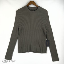 Abercrombie  Fitch Pima Cotton Ribbed Sweater Men's Size Medium NWT