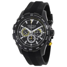 Nautica Nst Chronograph Quartz Black Dial Men's Watch NAPNSF306