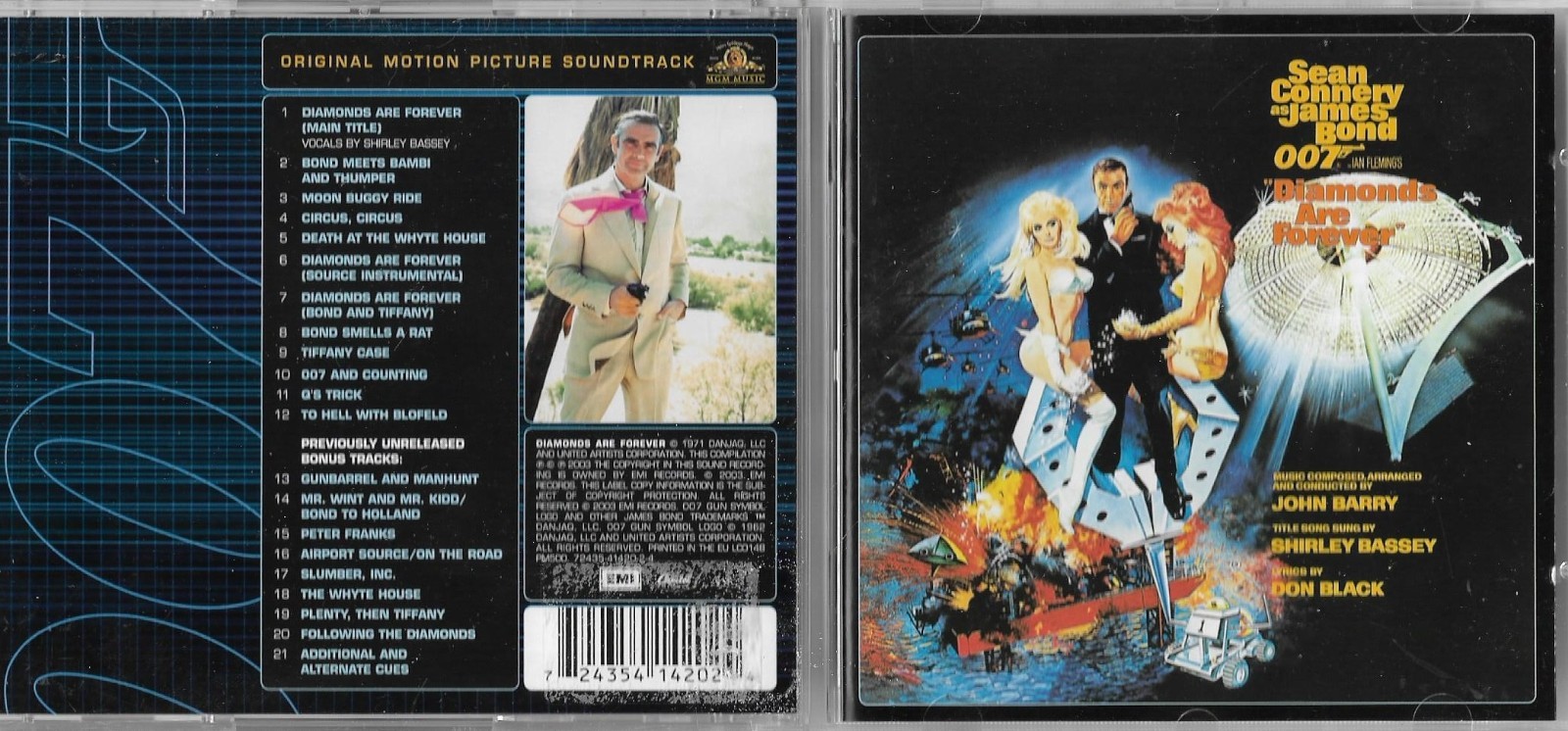 John Barry - Diamonds Are Forever CD Album OST 9 Bonus Tracks