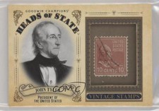 2020 Upper Deck Goodwin Champions Heads of State Stamp Relics John Tyler 2f4