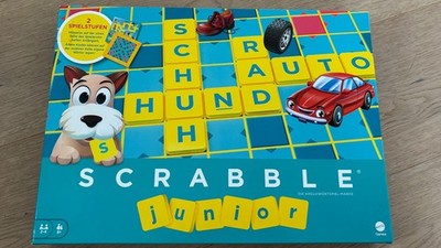 Mattel Games Scrabble Junior Wörterspiel und Kinderspiel, Kinder-Spiel