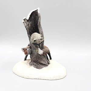 1984 HTF AUS-BEN Cast Bronze RACCOON FOX FIGURINE CHARLES EARNHARDT 6"