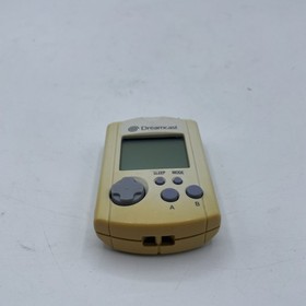 Official Sega Dreamcast VMU Visual Memory Unit White/UVDamage Tested Working