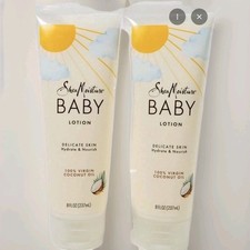 Lot of 2 - Shea Moisture BABY LOTION - Delicate Skin, Hypoallergenic - 8 fl oz