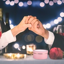  2 Pcs Round Gift Box for Flowers Floral Boxes Valentine Decorations