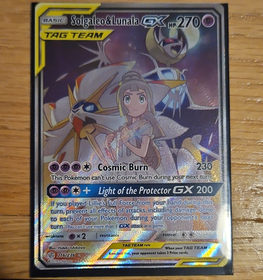 Pokémon TCG Solgaleo & Lunala GX 270 HP Ultra Rare Sm-Cosmic