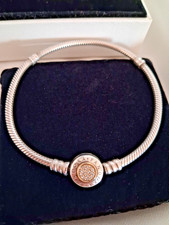 Bracelet Argent 925 Vintage à Breloques Ouvrantes - Longueur 19 Cm - Occasion
