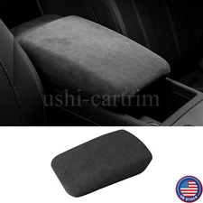 Alcantara Center Console Armrest Box Cover Trim For Audi A4 A5 S4 S5 2017-2025