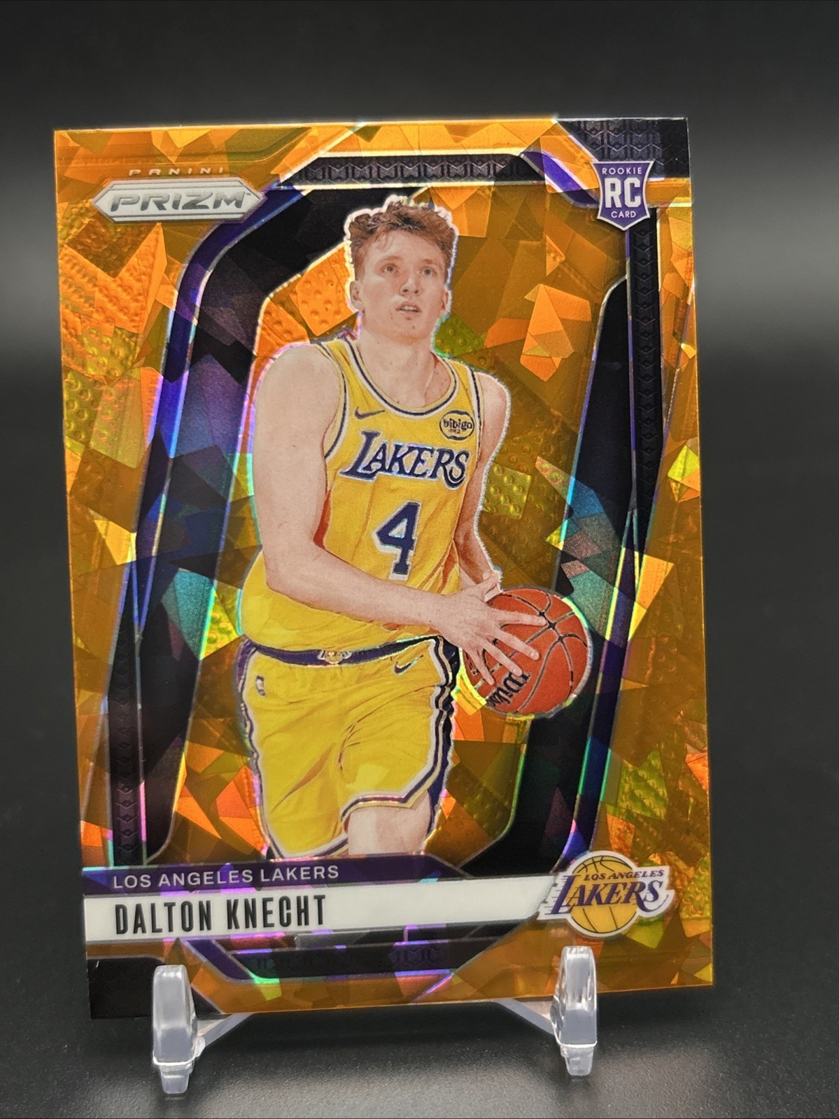 Dalton Knecht 2024-25 Panini Prizm Orange Ice Prizm Rookie Lakers RC #238 NBA