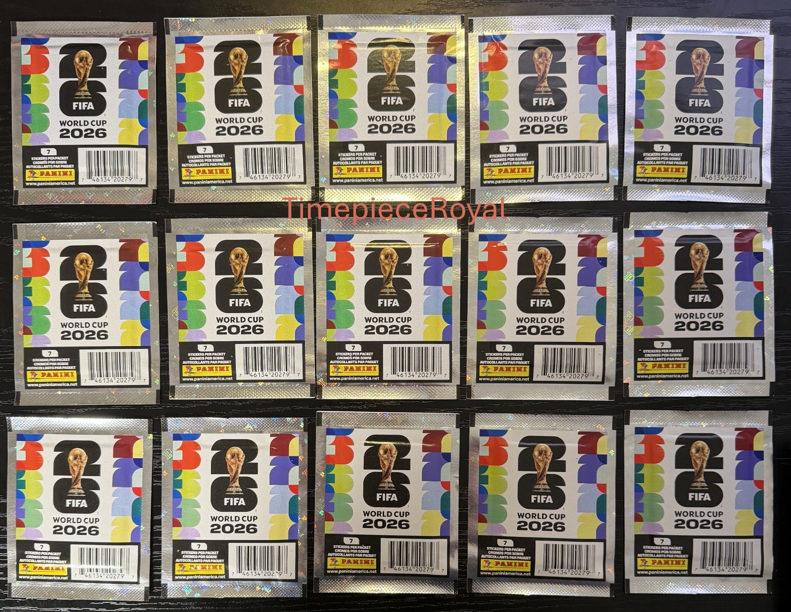 15x FIFA World Cup 2026 PANINI Stickers Packs - 15 packets Official US Version