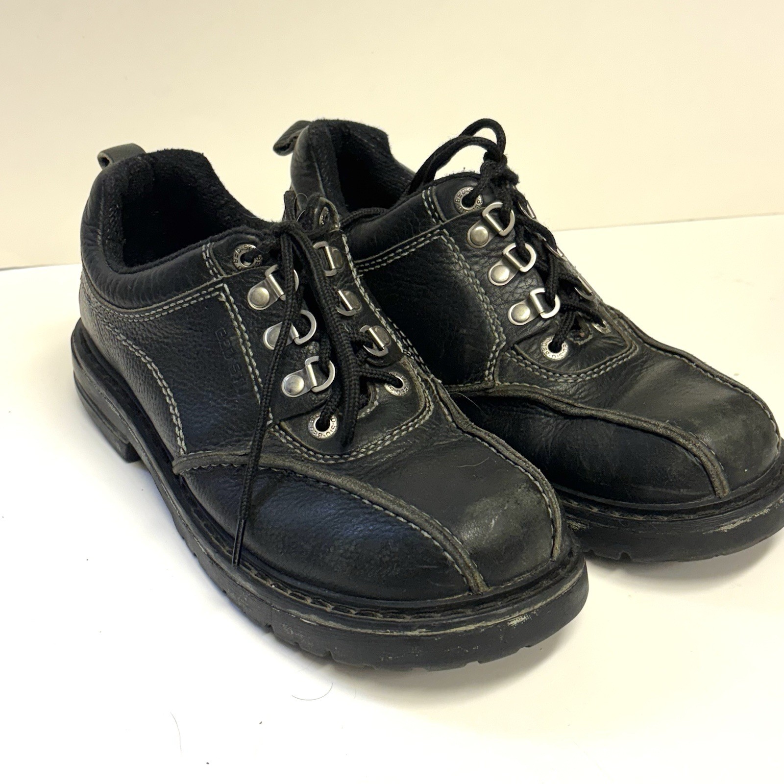 SAOLA Scarpe Oxford da uomo Bed Stu Next Step suola a strappo in pelle nere taglia 42 US 8