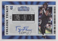 2019 Contenders Draft Picks College Fame Ticket 4/5 Tyree Jackson #137 Auto 6fs