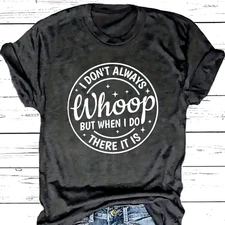 Whoop There it Is T-Shirt Dark Gray size 12