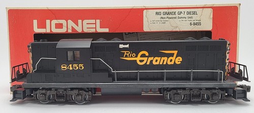 Locomotora diésel ficticia Lionel 6-8455 calibre O Rio Grande GP-7 #8455 EX/caja | Condition: Used