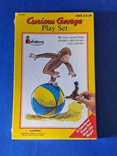 Curious George Colorforms Playset 1998 NEW  SEALED 
