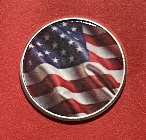 1 Gram Solid Silver Colorized Round, Fine .999 Pure Silver From 320 Coins!