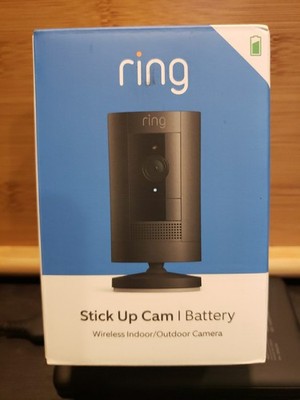 Ring Stick Up Cam Indoor/Outdoor 1080p WiFi battery Security Camera Black