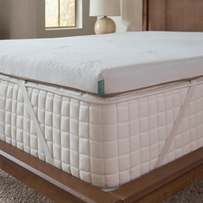 3" Silk-Infused Memory Foam Mattress Topper Soft Cool-to-Touch Cover Twin XL Bed