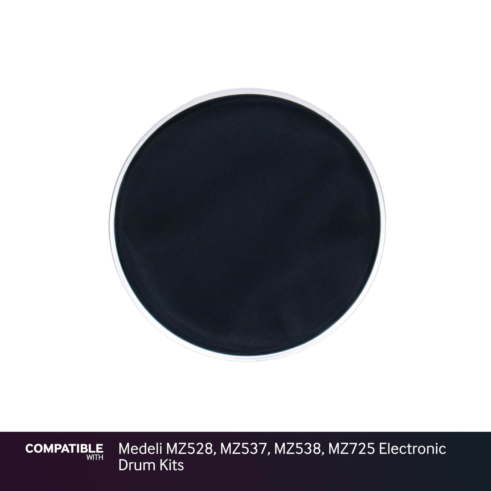 Black 8" Mesh Drum Head for Medeli MZ528, MZ537, MZ538, MZ725 Electronic Drum Ki