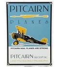 VINTAGE PITCAIRN PLANES PORCELAIN SIGN AIRCRAFT INC PHILADELPHIA HANGAR PLANE