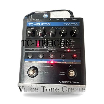 TC-Helicon VoiceTone Synth Vocal Effects Processor Vocoder Pedal Unit Only