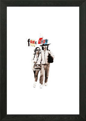 Free Style 2 gerahmte Wandbilder Poster Leinwanddruck Bild