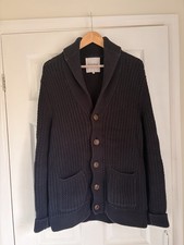 Hardy Amies Saville Row London Knitted Cotton Heavy Cardigan  Size M