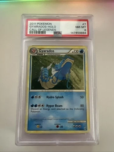 2011 POKEMON CALL OF LEGENDS GYARADOS #7 HOLO PSA 8 NM