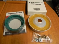 Toilet Tank to Bowl Gasket for American Standard Toilet  & Wax Ring Kit