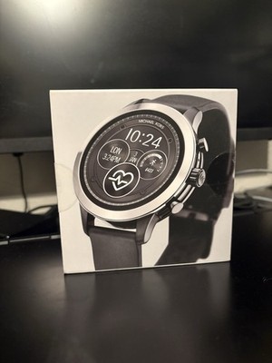 Michael Kors MKT5049 Smart Watch, Stainless Steel, Black Strap