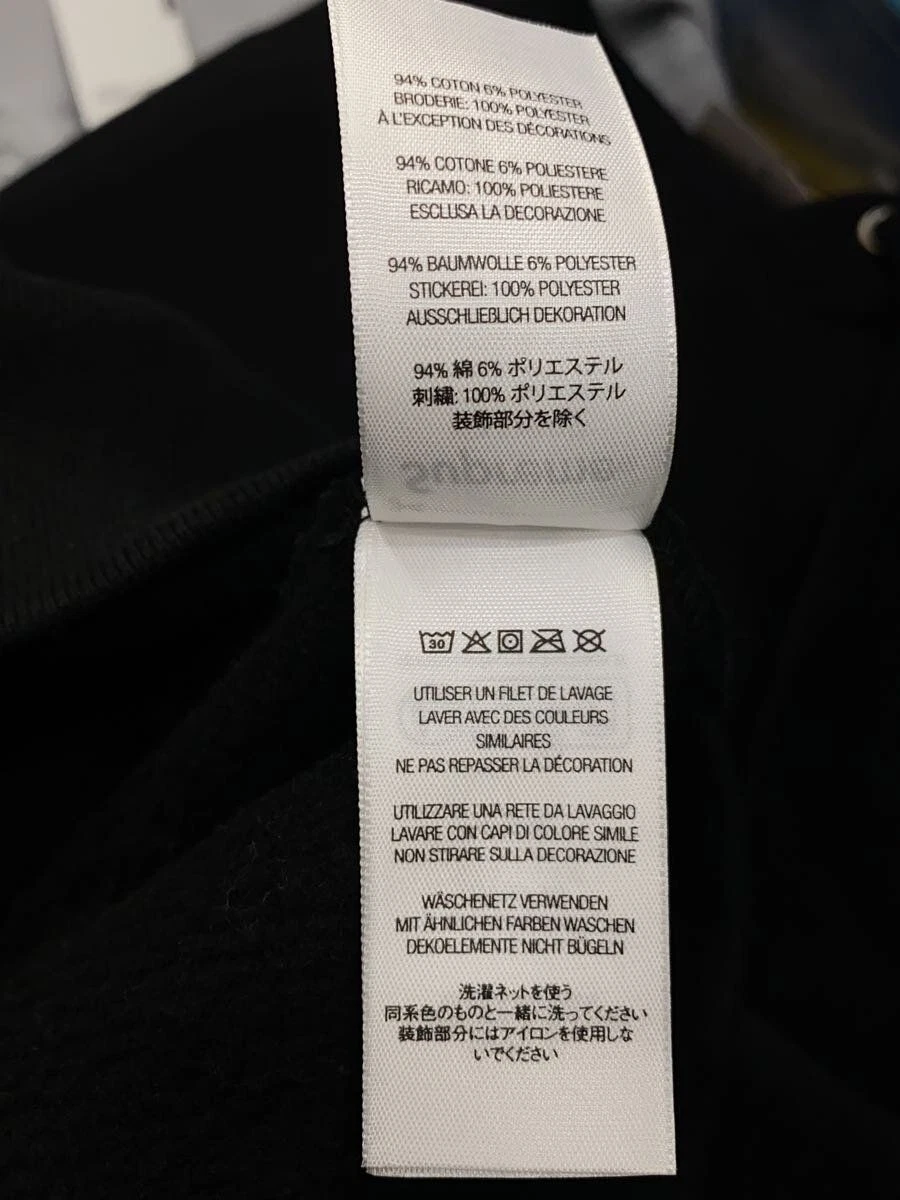 Felpa Supreme con cappuccio zip L cotone nero fantasia completa usata