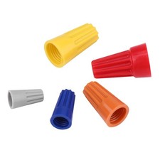 C-158pcs Assorted Twist On Wire Connectors Screw Terminals Spring Insert Wring