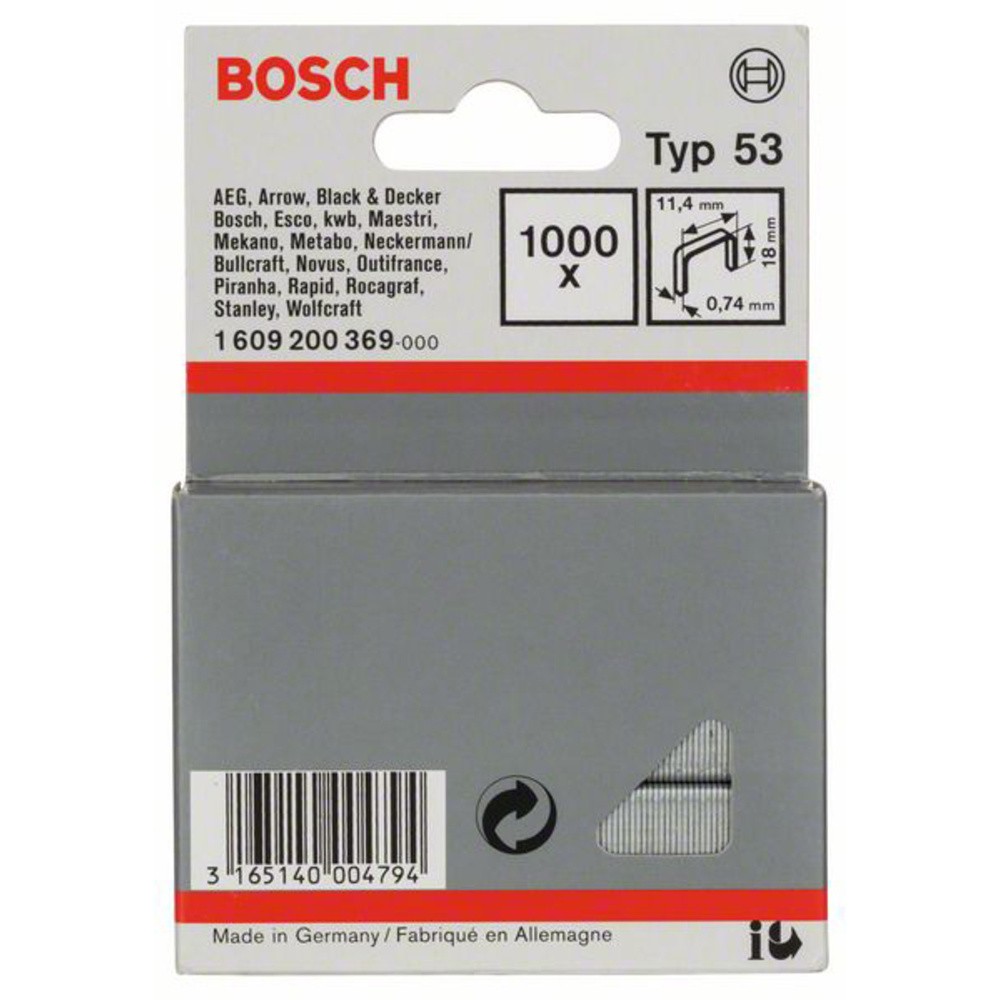 Принадлежности Bosch 1609200369 Файндрахткламмерн Тип 53 1000 Санкт-Абмессунген (Германия..