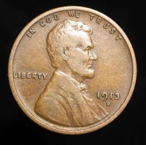 ✅  1913-D Lincoln Wheat Cent Penny VF+    "Actual Coin Pictured"
