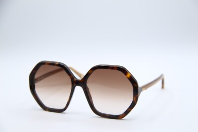 NEW CHLOE CH 0008S 004 HAVANA GRADIENT AUTHENTIC SUNGLASSES 58-17